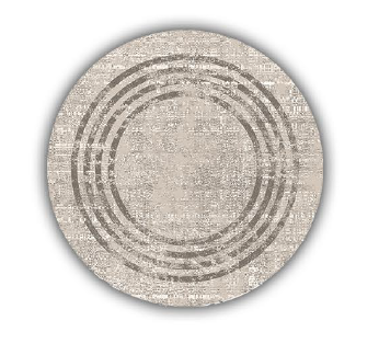 فرش گرد طرح دار و زیبا