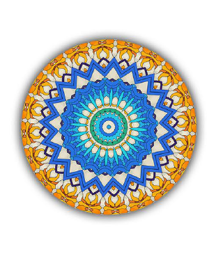 فرش گرد و زیبا