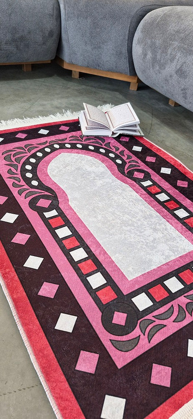 خرید انلاین فرشینه سجاده ای مسجد کد N104