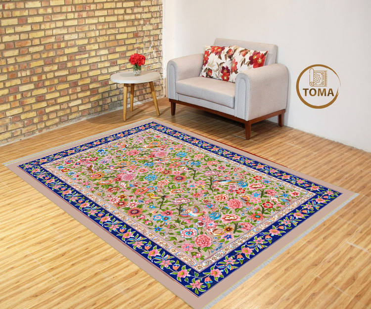 فرشینه طرح فرش ابریشمی