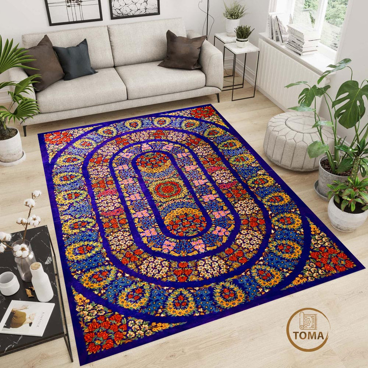 فرشینه طرح فرش ابریشم کد A038