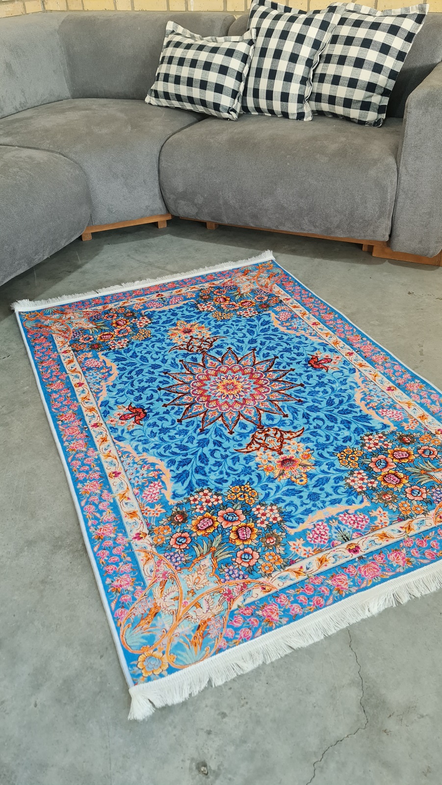 خرید اینترنتی فرشینه طرح فرش ابریشم