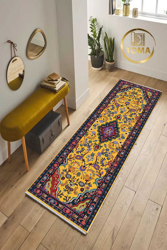 فرشینه راهرویی کد R101 قابل شستشوی راحت، سبک و لایه پشت استُپ دار