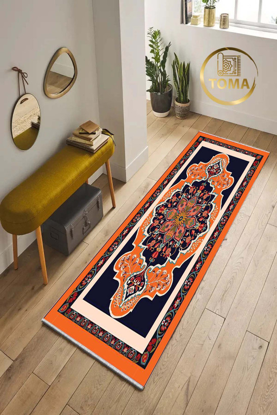 فرشینه راهرویی کد R104 قابل شستشوی راحت، سبک و لایه پشت استُپ دار