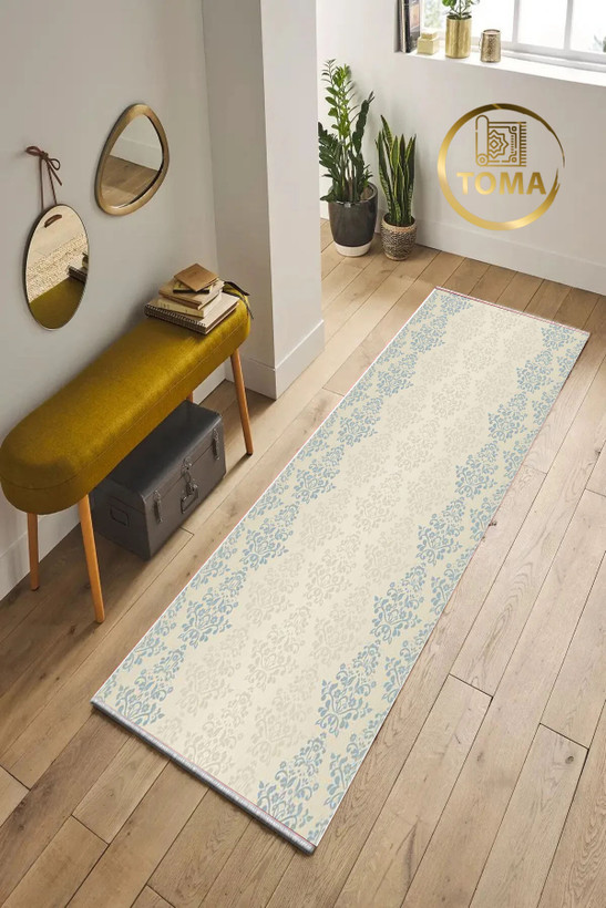 فرش راهرویی کد R109 قابل شستشوی راحت، سبک و لایه پشت استُپ دار
