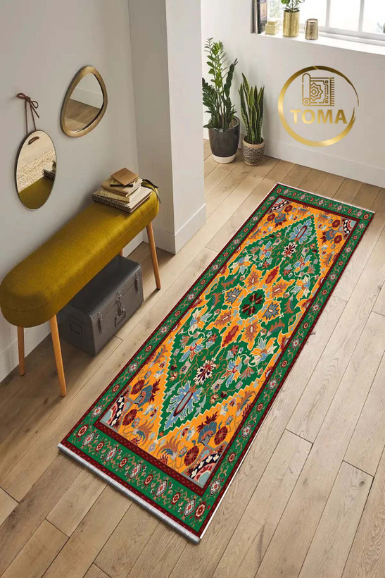 فرش کناره کد R114 قابل شستشوی راحت، سبک و لایه پشت استُپ دار