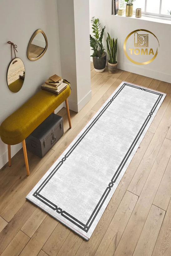 فرش کناره کد R118 قابل شستشوی راحت، سبک و لایه پشت استُپ دار