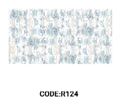 فرش راهرویی کد R124 قابل شستشوی راحت، سبک و لایه پشت استُپ دار