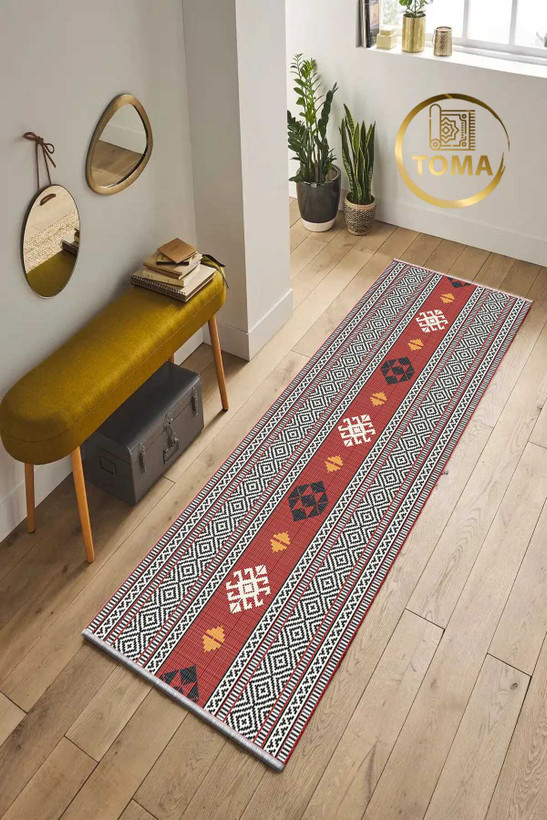 فروش فرش راهرویی کد R126 قابل شستشوی راحت، سبک و لایه پشت استُپ دار