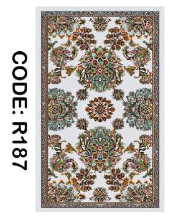 خرید اینترنتی فرش کناره مدرن کد R187 قابل شستشوی راحت، سبک و لایه پشت استُپ دار