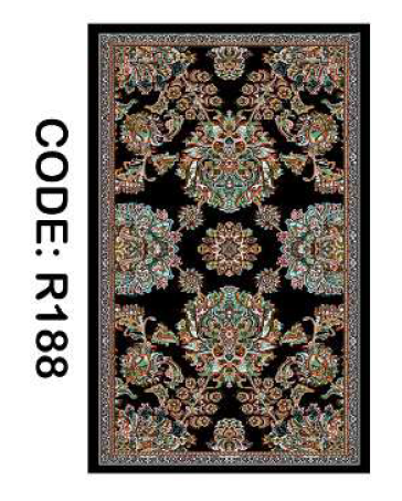 خرید اینترنتی فرش کناره مدرن کد R188 قابل شستشوی راحت، سبک و لایه پشت استُپ دار
