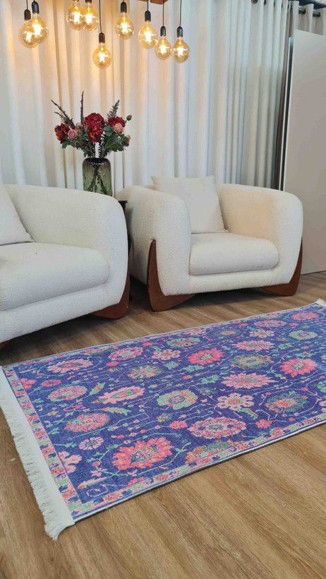 فروش اینترنتی فرش کناره کد R138 قابل شستشوی راحت، سبک و لایه پشت استُپ دار