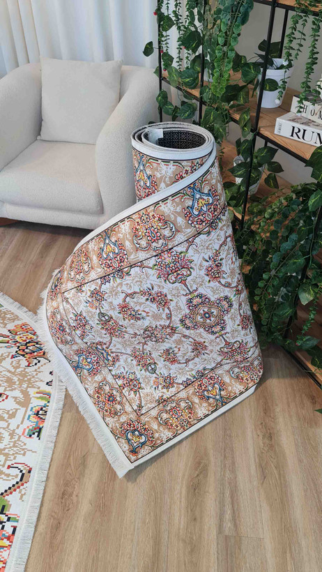 خرید اینترنتی فرش راهرویی مدرن کد R166 قابل شستشوی راحت، سبک و لایه پشت استُپ دار