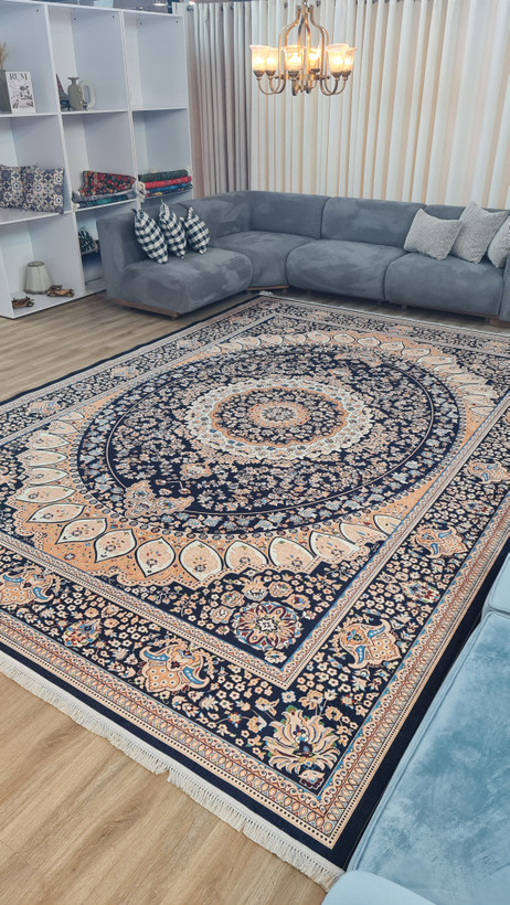 فرشینه هال و پذیرایی کد H553 رویه مخمل درجه یک استپ دار بدون سُر
